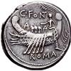 Image 3 : Roman Rep. C. Fonteius. Denarius 114 or 113, AR 4.01g.