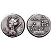 Image 1 : Roman Rep. P. Licinius Nerva. Denarius 113-112, AR 3.96g.