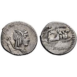 Roman Rep. L. Julius Bursio. Denarius 85, AR 3.94g.