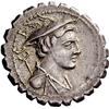 Image 2 : Roman Rep. C. Mamilius Limetanus. Denarius serratus 82, AR 4.20g.