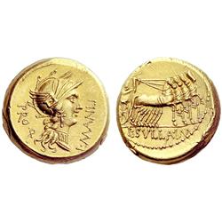 Roman Rep. L.C. Sulla with L.M. Torquatus. Aureus 82, AV 10.84g.