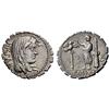 Image 1 : Roman Rep. A. Postumius A. f. Sp. n. Albinus. Denarius serratus 81, AR 3.89g.