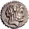 Image 2 : Roman Rep. L. Volteius L.f. Strabo. Denarius serratus 81, AR 3.91g.