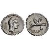 Roman Rep. L. Papius. Denarius serratus 79, AR 3.80g.
