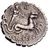 Image 3 : Roman Rep. Q. Crepereius M.f. Rocus. Denarius serratus 72, AR 3.86g.