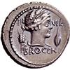 Image 2 : Roman Rep. L. Furius Cn. f. Brocchus. Denarius 63, AR 3.87g.