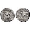 Roman Rep. M.A. Scaurus, P.P. Hypsaeus. Denarius 58, AR 3.95g.