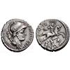 Roman Rep. P. Fonteius P.f. Capito. Denarius 55, AR 3.83g.