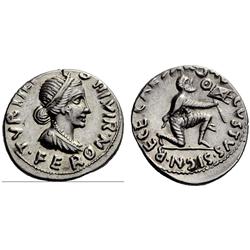 Roman Empire. Octavian. P.P. Turpilianus. Denarius ca 19 BC, AR 3.19g.
