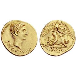Roman Empire. Octavian. Aureus ca 19-18 BC, AV 7.79g.