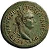 Image 2 : Roman Empire. Domitian caesar. Sestertius 80-81, Æ 24.00g.