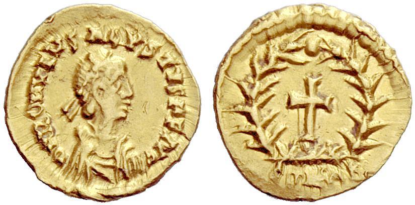 Roman Empire Romulus Augustus Tremissis 475 476 AV 1 42g roman-empire-romulus-augustus-tremissis-475-476-av-1-42g