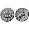 Greek coins. Calabria, Tarentum. Nomos ca 380-340, AR 7.85g.