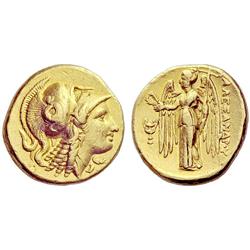 Greek coins. Macedonia, Alexander III. Distater ca 330-320, AV 17.18g.