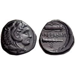 Greek coins. Macedonia, Alexander III. Bronze 336-323, 6.77g.