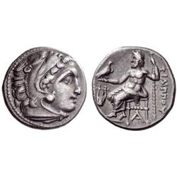 Greek coins. Macedonia, Alexander III. Drachm ca 323-319, AR 4.30g.