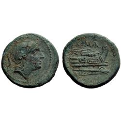 Roman Rep.  Quartuncia 217-215, Æ 2,63g.