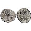 Image 1 : Roman Rep.  M. Junius Brutus. Denarius 54, AR 3.88g.