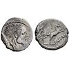 Image 1 : Roman Rep.  L. Hostilius Saserna. Denarius 48, AR 3.93g.