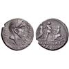 Image 1 : Roman Rep.  Cn.P. jr. with M. Minatius S.. Denarius 46-45, AR 3.65g.
