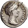 Image 2 : Roman Rep. Diva Faustina. Denarius after 141, AR 3.33g.