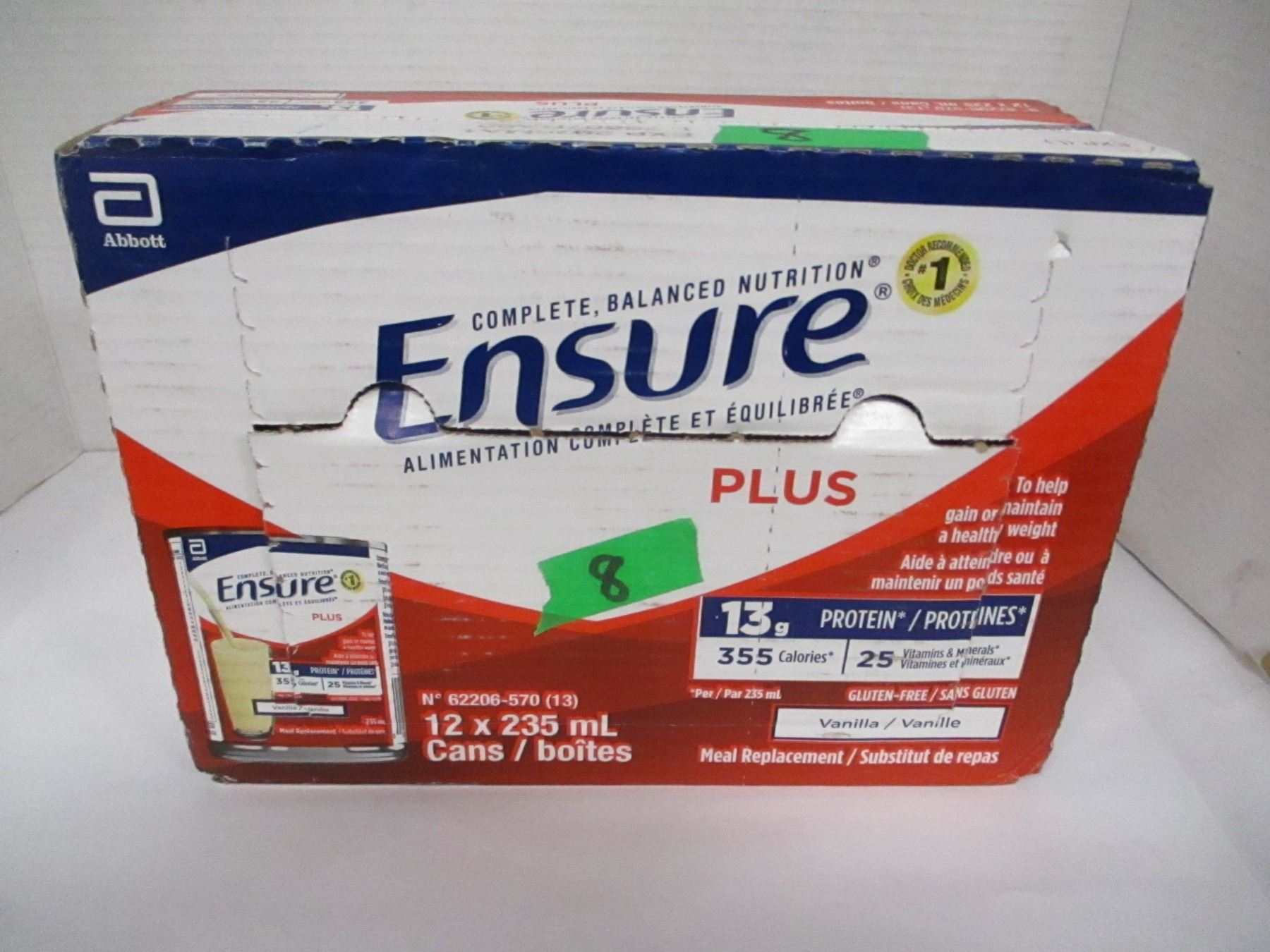 NEW: ENSURE PLUS VANILLA (12 CANS X 235 ML) - BOX