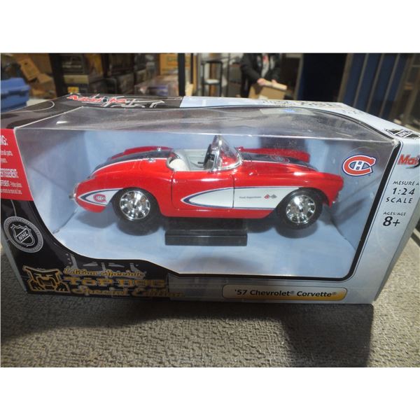 Maisto Top Dog 57 Chevrolet Corvette Montreal Canadians color scheme