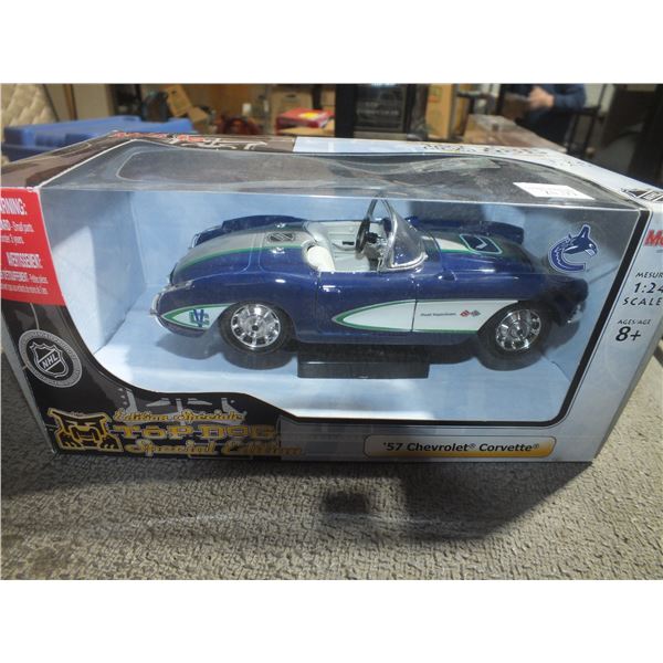 Maisto Top Dog 57 Chevrolet Corvette Vancouver Canucks color scheme