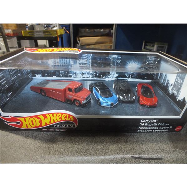 Hot Wheels Premium 4pc Die Cast Car Set