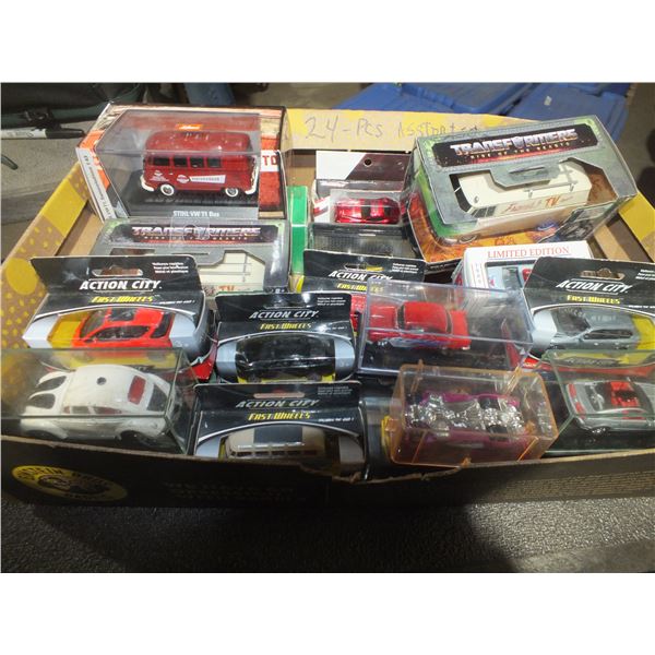 24 Assorted Diecast Cars