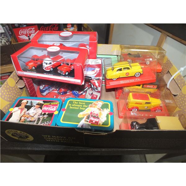 12 Assorted Coca Cola Diecast Cars