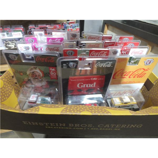 12 Assorted Coca Cola Diecast Cars
