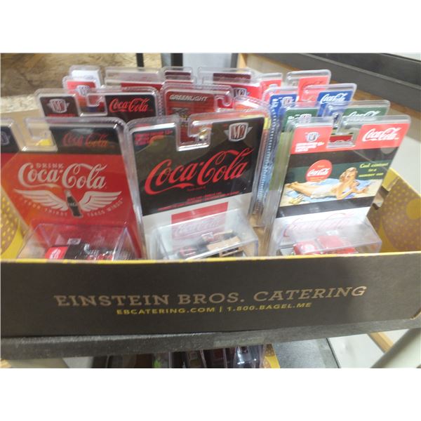 12 Assorted Coca Cola Diecast Cars