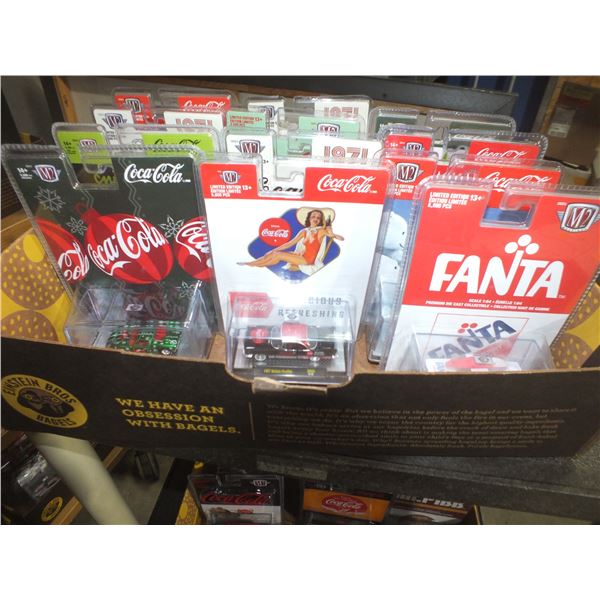 12 Assorted Coca Cola Diecast Cars