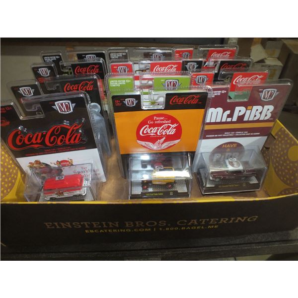 12 Assorted Coca Cola Diecast Cars