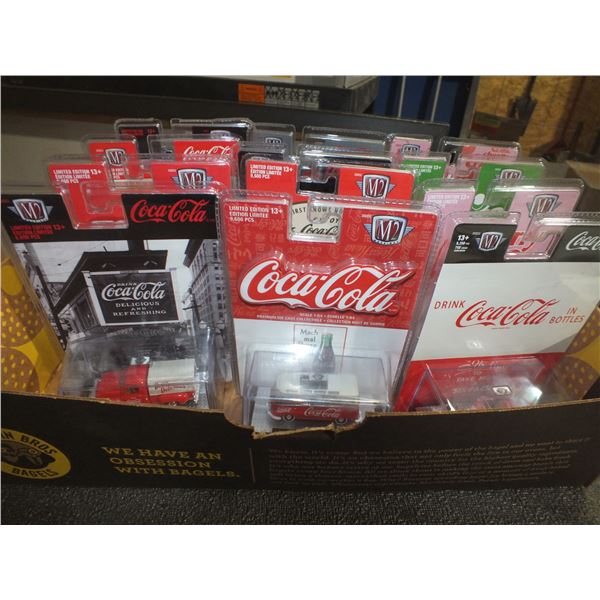 12 Assorted Coca Cola Diecast Cars