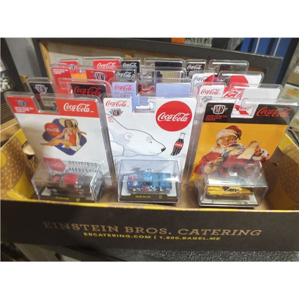 12 Assorted Coca Cola Diecast Cars