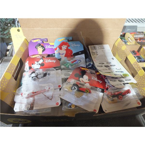 20pcs Of Assorted Disney Hot Wheels Cars