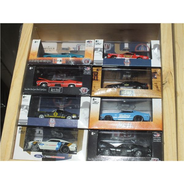 16 Assorted Diecast Cars In A Box