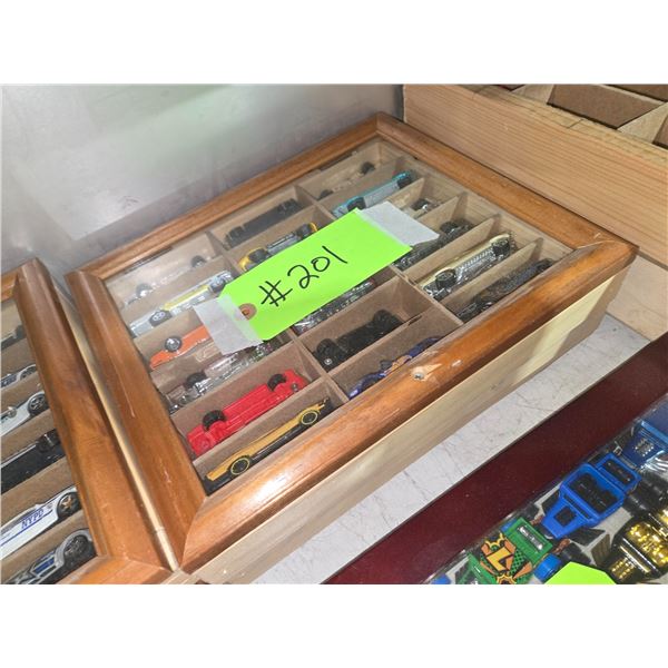 36 Assorted Diecast Cars In Wooden Boxes