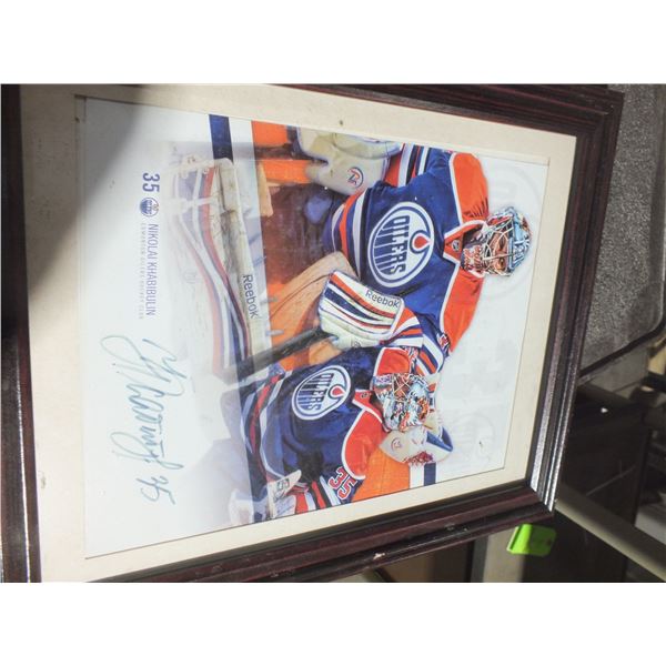 Edmonton Oilers Nikolai Khabibulin Picture Signed