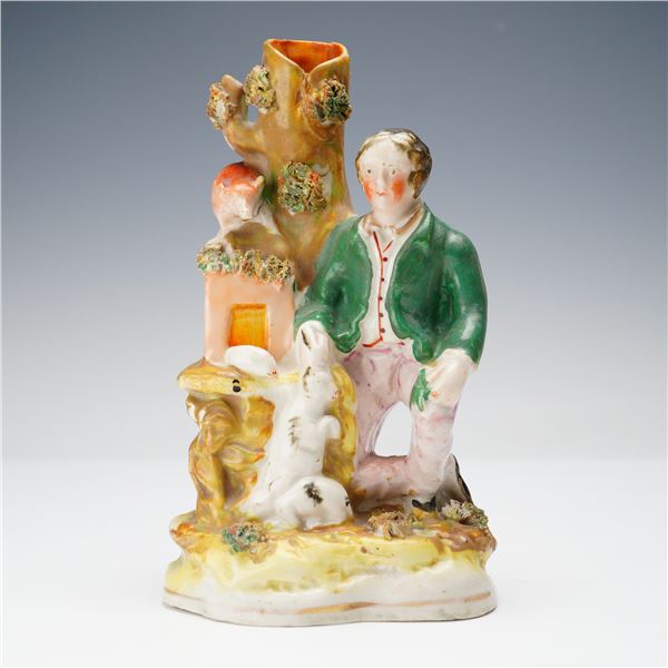 Staffordshire Hunter Spill Vase