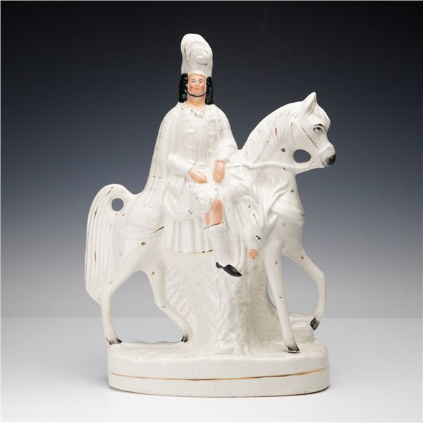 Staffordshire Figurine, Scottish Highlander on Horseback