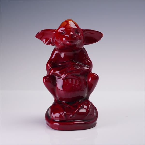 Bernard Moore Pottery Flambe Figurine, Gazeka