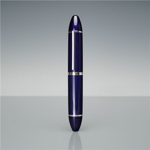 2pc Louis Vuitton Blue Fountain Pen with Black Ink Refills