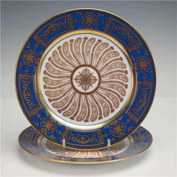 2pc Bernardaud Salad Plates, Aux Rois