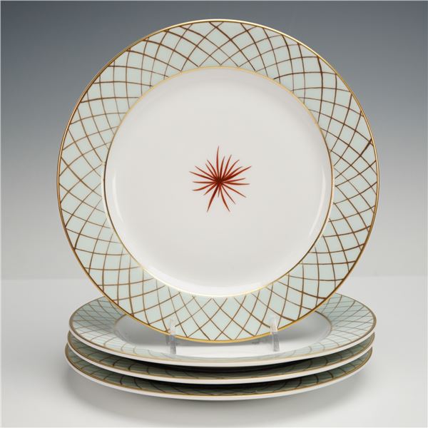 4pc Bernardaud Salad Plates, Etoile