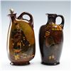 Image 1 : 2pc Royal Doulton Kingsware Flasks, The Pipe Major and Mr. Pickwick