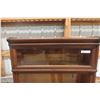 Image 3 : Globe-Wernicke Oak Lawyer's Stacking Bookcase with Four Stacks, Top, and Bottom Drawer