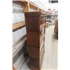 Image 9 : Globe-Wernicke Oak Lawyer's Stacking Bookcase with Four Stacks, Top, and Bottom Drawer